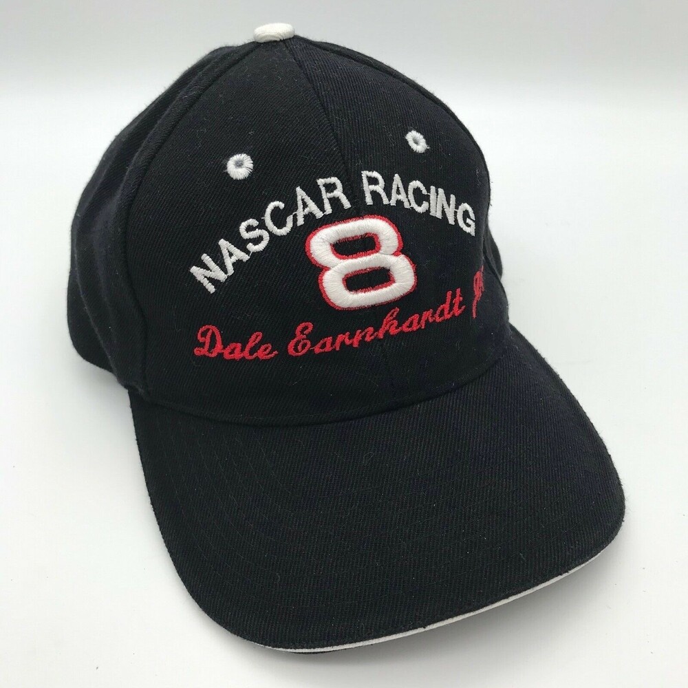Nascar Racing 8 Dale Earnhardt Jr. Baseball Cap Logo Hook-Loop  Black Unisex Hat